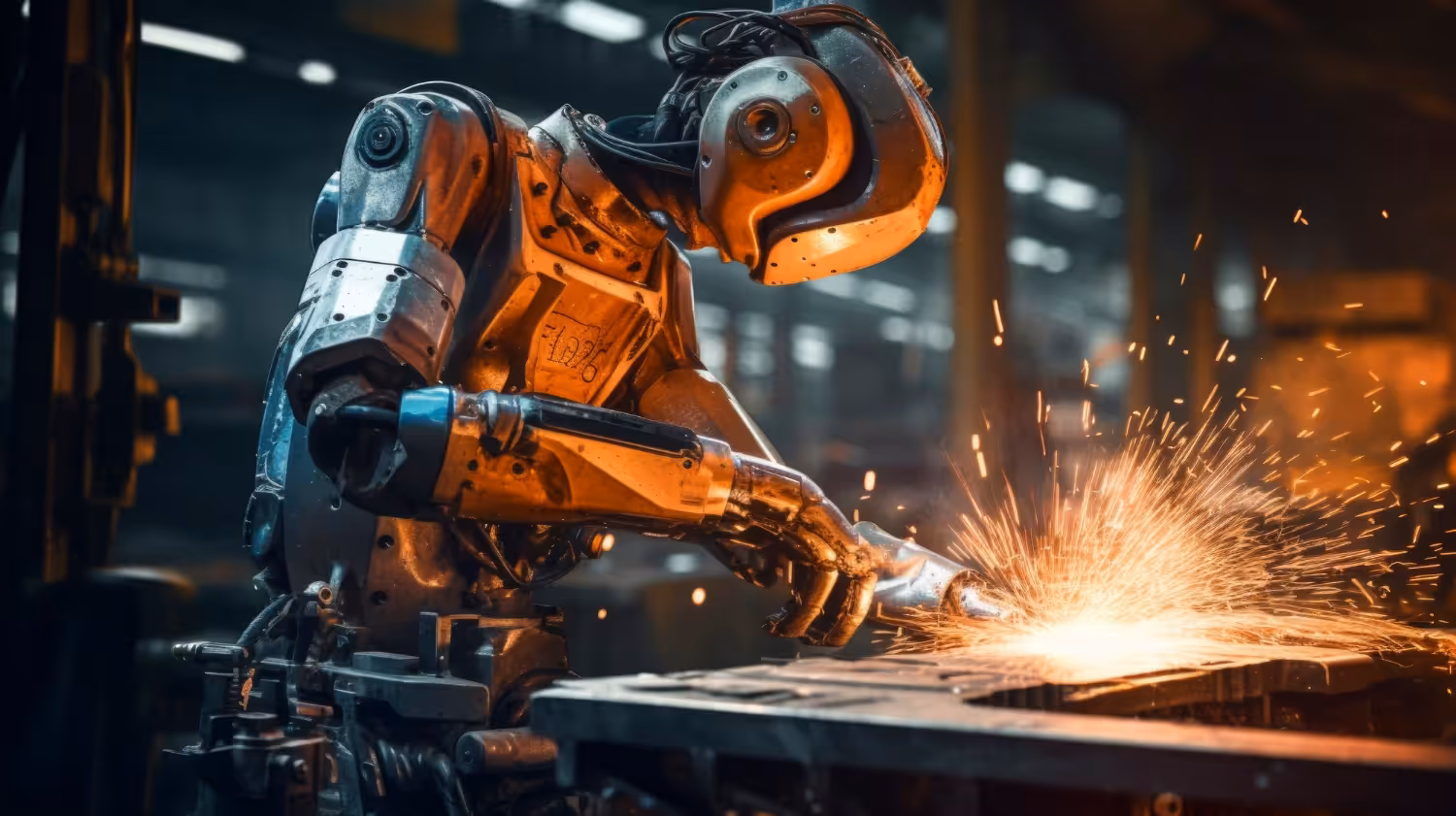 Vue de dessus de l'agencement des outils mécaniques